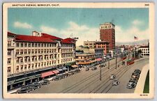 Postcard 1939 Shattuck Avenue Berkeley California D4 picture