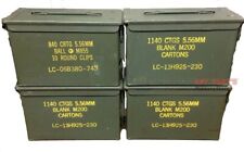 4 PACK Original .50 CALIBER 5.56mm AMMO CAN M2A1 50CAL METAL AMMO CAN BOX Empty picture