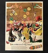 1946 Life Savers Candy Advertisement Circus Clown Seal Ring Master Vtg Print AD picture