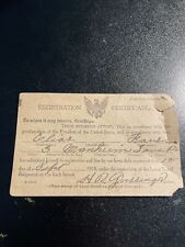 US 1918 WWI Registration Certificate WWI Draft Card Elias Faus MANHEIM PA AMISH picture