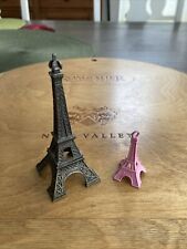2 Small/Miniature Metal Eifel Tower Replicas 4