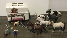 Schleich Horse Club Trailer Germany 2011 6 Horses 2 Dogs 2 Rabbits 3 People picture