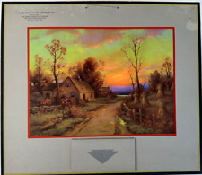 Vintage 1935 William Thompson Calendar Landscape Print At Sundown picture