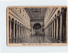 Postcard Interno Basilica di S. Paolo fuori le mura Rome Italy picture