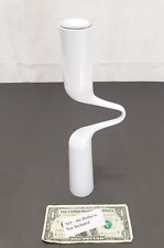 Mikaela Dorfel Design - ONE White Metal Candlestick - Curved 12.5