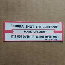 MARK CHESNUTT Bubba Shot The Jukebox JUKEBOX STRIP Record 45 rpm 7