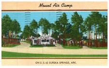 Mount Air Camp Eureka Springs, AR Arkansas Motel Adv Vintage Linen 1952 Postcard picture