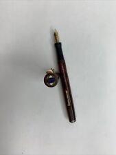Vintage Wahl-Eversharp Fountain Pen, Woodgrain Ebonite, 14k nib, Gregg Emblem picture