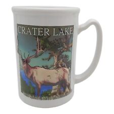 Crater Lake Oregon Souvenir Coffee Beer Mug, 16oz Large Elk Wildlife Wild Animal picture