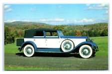 Postcard 1929 Rolls Royce Phantom I Convertible Sedan, LI Auto Museum NY D100 picture