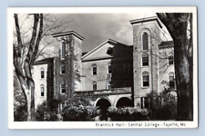 RPPC 1940'S. BRANNOCK HALL, CENTRAL COLLEGE. FAYETTE, MO. POSTCARD. GG17 picture