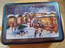 Choceur Chocolate Assortment Christmas Tin empty beautiful condition  picture