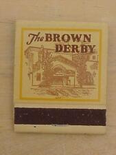 Vintage Complete Matchbook The Brown Derby Unstruck picture