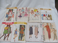 Vintage Lot of 8 40's 60's 70's Sewing Patterns  McCall's and Simplicity #71 picture