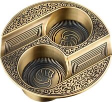 Cigar Ashtray 2 Slots Metal Large Cigarettes Ashtray for Home and Office Ash Tra picture