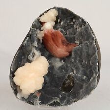 Heulandite with Stilbite in Chalcedony geode Natural Mineral Specimen # B 6608 picture