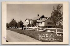Deer Point Farm Tourist Ideal Spofford NH RPPC Hotel Rec Hall Food Postcard M25 picture