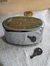 Vintage BANTHRICO (Chicago) Oval Coin Bank + Key: Greensburg, PA Savings & Loan picture