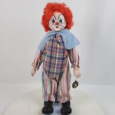 Vintage 1990 Brinn's Authentic Clown Figurine on Stand 16 Inch Taiwan Porcelain picture