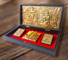Gold Plated Lord SHRI GURUDEV DATTA Pocket Temple - An Unique Collection(2634) picture