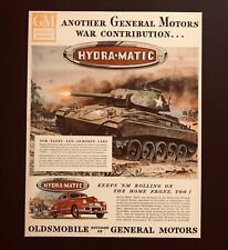 1945 Oldsmobile Cannon Advertisement Cadillac M-24 Tank Military GM Vtg Print AD picture
