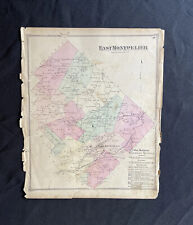 1873 Antique Map of East Montpelier Vermont Plainfield VT by FW Beers ORIGINAL picture