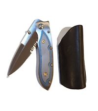  WILLIAM HENRY Folding Pocket Knife with Sheah Button flip 3 1/2