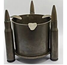 Vintage 1943 WWII Brass MK7 Shell with 3 50 Caliber Shell Legs Ashtray picture