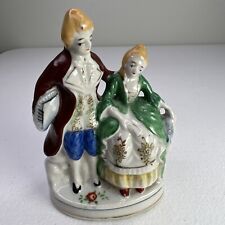 Made In Occupied Japan Vintage Ceramic Royal Victorian Figurine Elegant Couple  picture