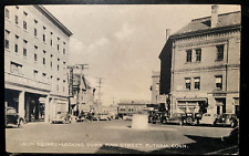 Vintage Postcard 1940's Union Square, down Main Street, Putnam, Connecticut (CT) picture