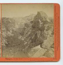 1865-66 Stereoview Tasayac or Half Dome From Glacier Point Yosemite, Carleton Wa picture