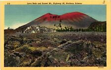 Vintage Postcard- Lava Beds and Sunset Mountain, AZ Early 1900s picture