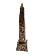 Egyptian Pillar Of God Ra Obelisk Dollhouse Miniature Statue Gods Of Egypt, 8.5” picture