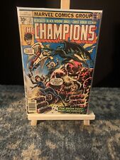The Champions #13 Black Widow Cover (1977 Marvel Comics) Hercules Ghost Rider picture
