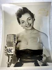 Vintage 1950 Press Photo of Female ABC Vocalist picture