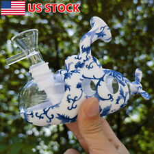 4.9 Inch Glass Bong Silicone Submarine Water Pipe Bong Smoking Pipe Hookah +Bowl picture