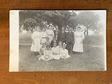 New York, NY, RPPC, People on Lawn, Postmarked Fort Plain 1909 picture