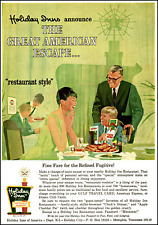 1968 Holiday Inn Restaurant Family Dining Style retro art print ad adL57 picture