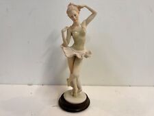 Vintage Capodimonte Pucci Blonde Ballerina Adjusting Hair Figurine picture