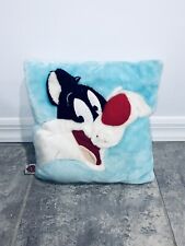 13” Warner Brothers 2000 Pillow Sylvester Throw Pillow Plush Doll Square Vintage picture