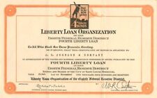Certificate of Honor from the Liberty Loan Organization - U. S. Treasury Bonds,  picture