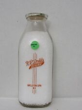 SSPQ Milk Bottle W R Dodds Dairy Ballston Spa NY SARATOGA COUNTY 1954 RARE V#1 picture