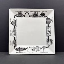 The Dish Ltd City Collection St. Louis MO Landmarks 6 7/8” Square Plate USA picture