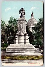 Peace Monumnet Washington DC Statue Spring UP Postcard picture