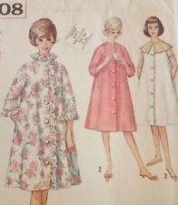Vintage Simplicity House Coat Robe Duster Sewing Pattern Size 14  #4708 picture