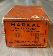 Vintage Markal The Paint Stik Box Red 