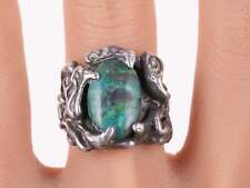 sz8.5 Vintage  Sterling ring chrysocolla picture
