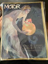 January 1929 Motor Annual Show Number Magazine Jules Gotlieb cover picture