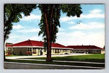Janesville WI-Wisconsin, Lannon-Stone Motel, Advertise, Vintage c1952 Postcard picture