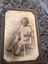 Antique Cabinet Card Photograph Identified Little Girl picture
